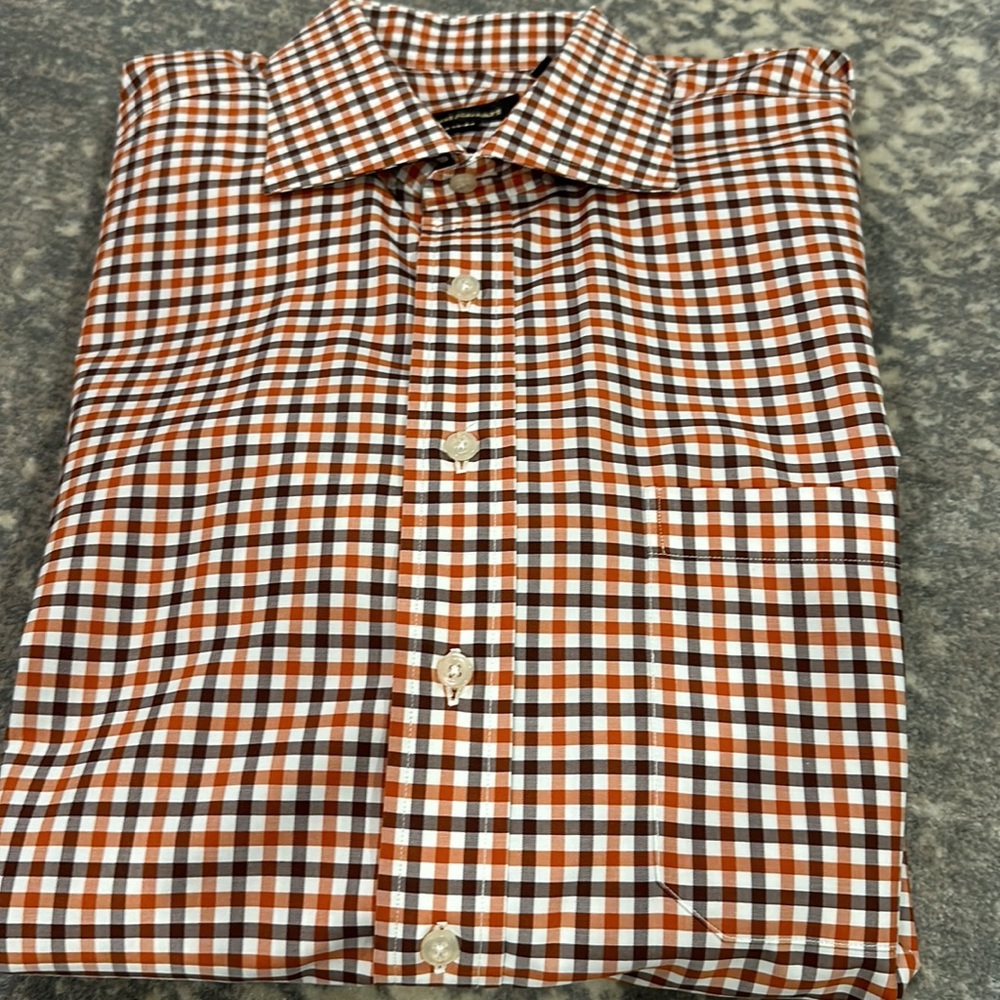 PAUL STUART MENS CHECKED SHIRT 16 1/2 X 34 - Picture 9 of 9